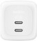 Фото - Сетевое зарядное устройство Belkin BoostCharge Pro New Dual USB-C GaN Wall Charger 67W White (WCH020KQWH) | click.ua