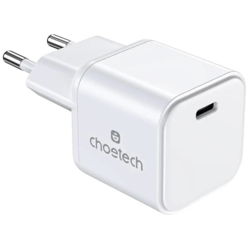 Сетевое зарядное устройство Choetech GaN PD20W White (PD9031)