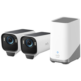 Комплект видеонаблюдения EUFY S3 Pro - 2-Cam Kit + HomeBase 3 Black/White (T88923W1)