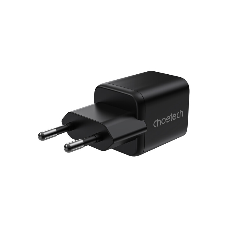 Сетевое зарядное устройство Choetech (USB-C+USB-A) Black (PD5012-EU-BK)