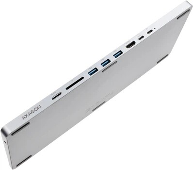 Клавиатура Axagon HMC-KB 9 in 1 Layout USB Silver/Black (HMC-KB-CRL)