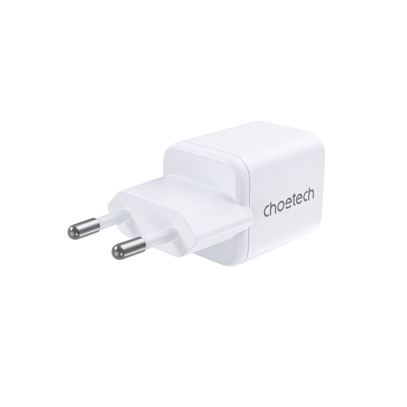 Сетевое зарядное устройство Choetech (USB-C+USB-A) White (PD5012-EU-WH)