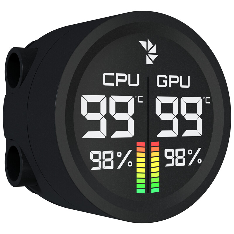 Система водяного охлаждения AeroCool Abyss L240R Digi Black (ACLA-AD24117.11)