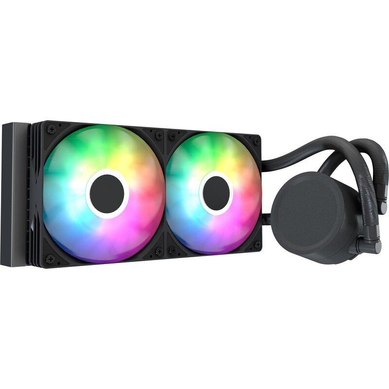 Система водяного охлаждения AeroCool Abyss L240R Digi Black (ACLA-AD24117.11)