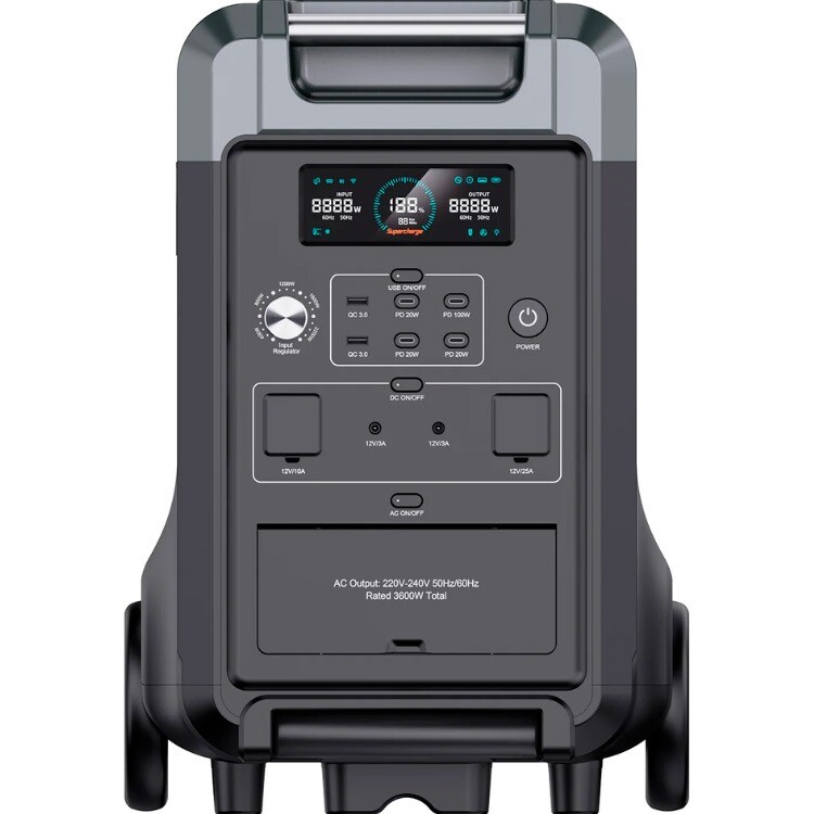 Зарядная станция Choetech BS009 3840Wh, 3600W (BS009-EU-BK)_OEM