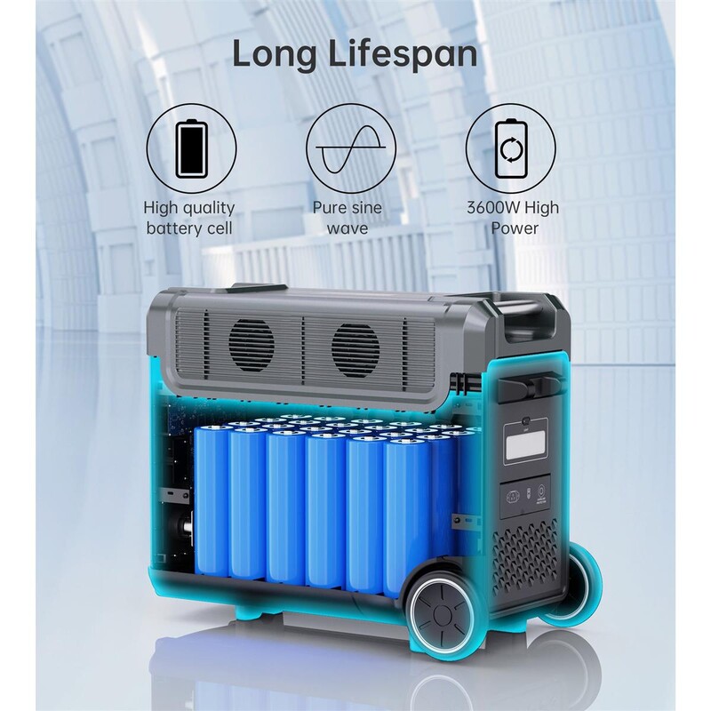 Зарядная станция Choetech BS009 3840Wh, 3600W (BS009-EU-BK)_OEM