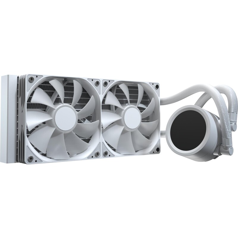 Система водяного охлаждения AeroCool Abyss L240R Digi White (ACLA-AD24117.21)