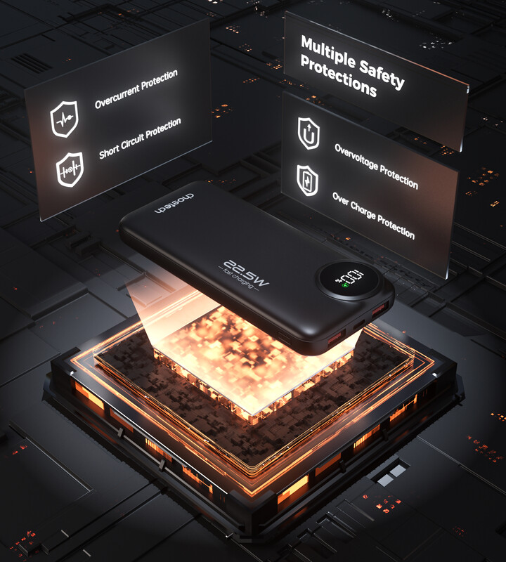 Універсальна мобільна батарея Choetech B791 10000mAh 22.5W Black