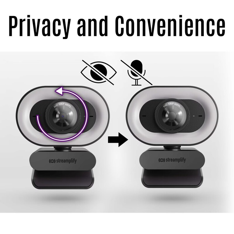 Веб-камера Streamplify Cam Plus Black (SPCW-CLFH221.11)