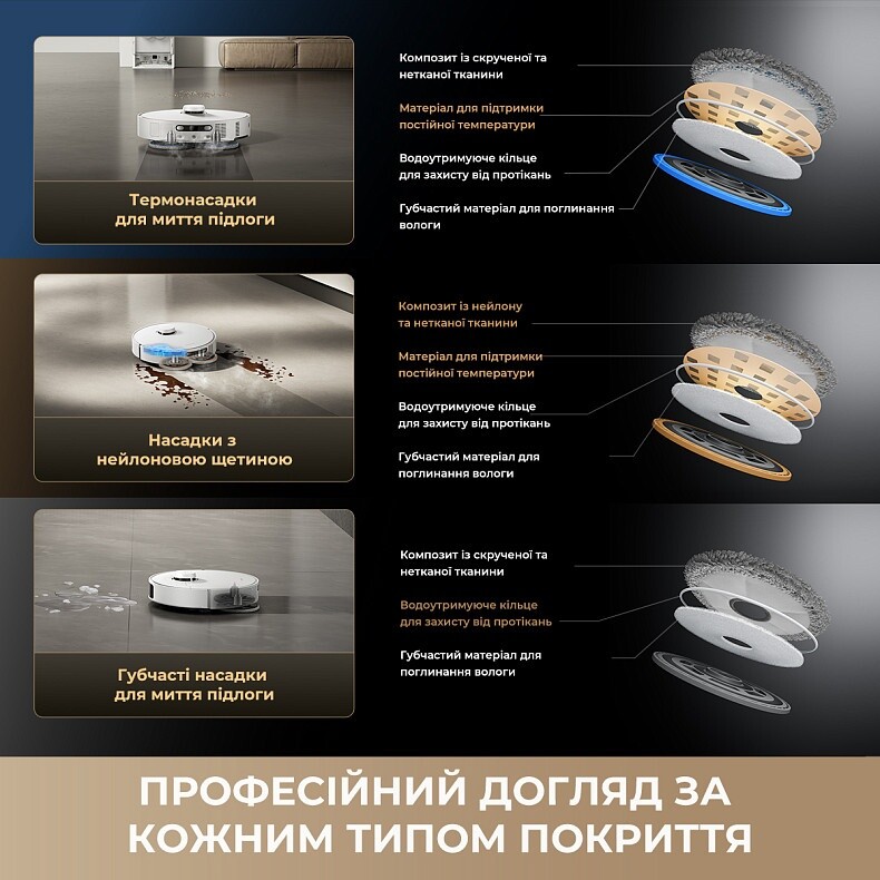 Робот-пилосос Dreame Bot Matrix 10 Pro Black (RLM61HE-Bl)