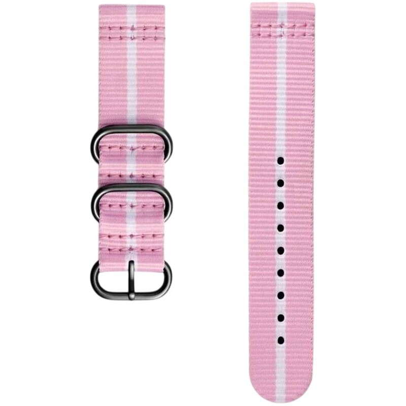 Ремешок Samsung Gear Premium Nato Pink-White (GP-R600BREECAE)