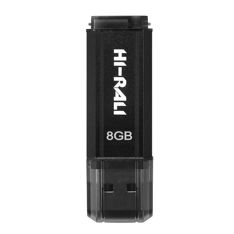 Флеш-накопитель USB 8GB Hi-Rali Stark Series Black (HI-8GBSTBK)