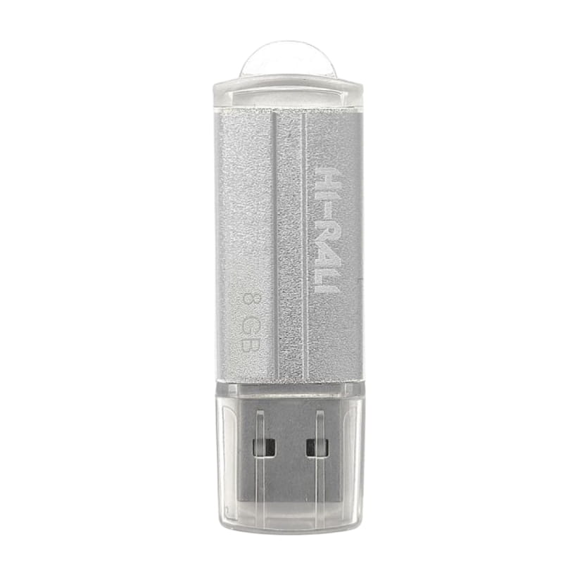 Флеш-накопитель USB 8GB Hi-Rali Corsair Series Silver (HI-8GBCORSL)