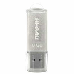 Флеш-накопитель USB 8GB Hi-Rali Rocket Series Silver (HI-8GBVCSL)