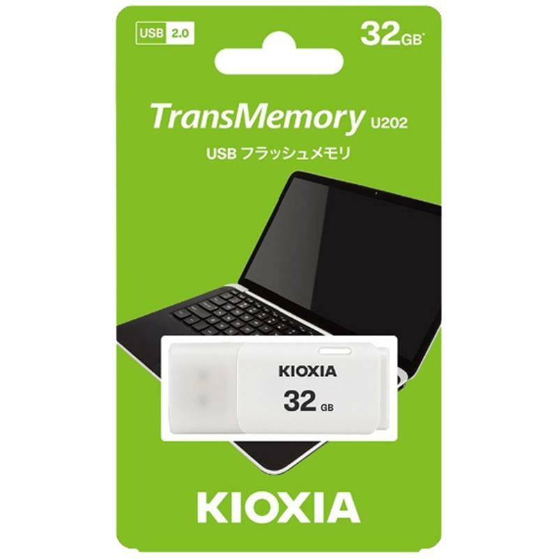 Флеш-накопитель USB  32GB Kioxia TransMemory U202 White (LU202W032GG4)