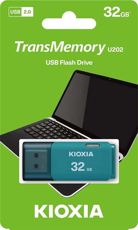 Флеш-накопичувач USB 32GB Kioxia TransMemory U202 Blue (LU202L032GG4)