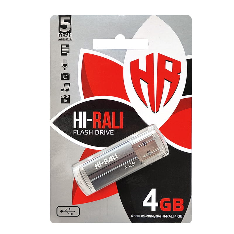Флеш-накопитель USB 4GB Hi-Rali Corsair Series Nephrite (HI-4GBCORNF)