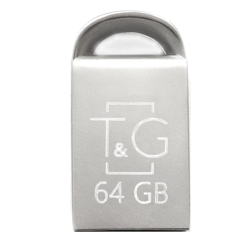 Флеш-накопичувач USB 64GB T&G 107 Metal Series Silver (TG107-64G)