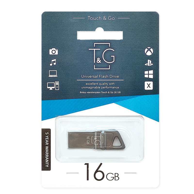 Флеш-накопичувач USB 16GB T&G 114 Metal Series (TG114-16G)