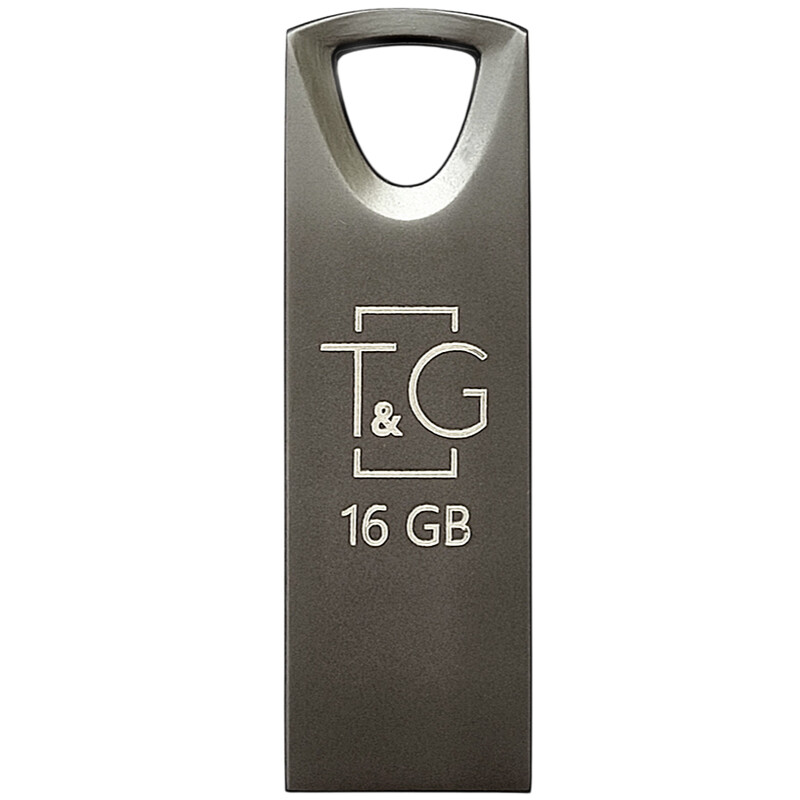 Флеш-накопитель USB 16GB T&G 117 Metal Series Black (TG117BK-16G)