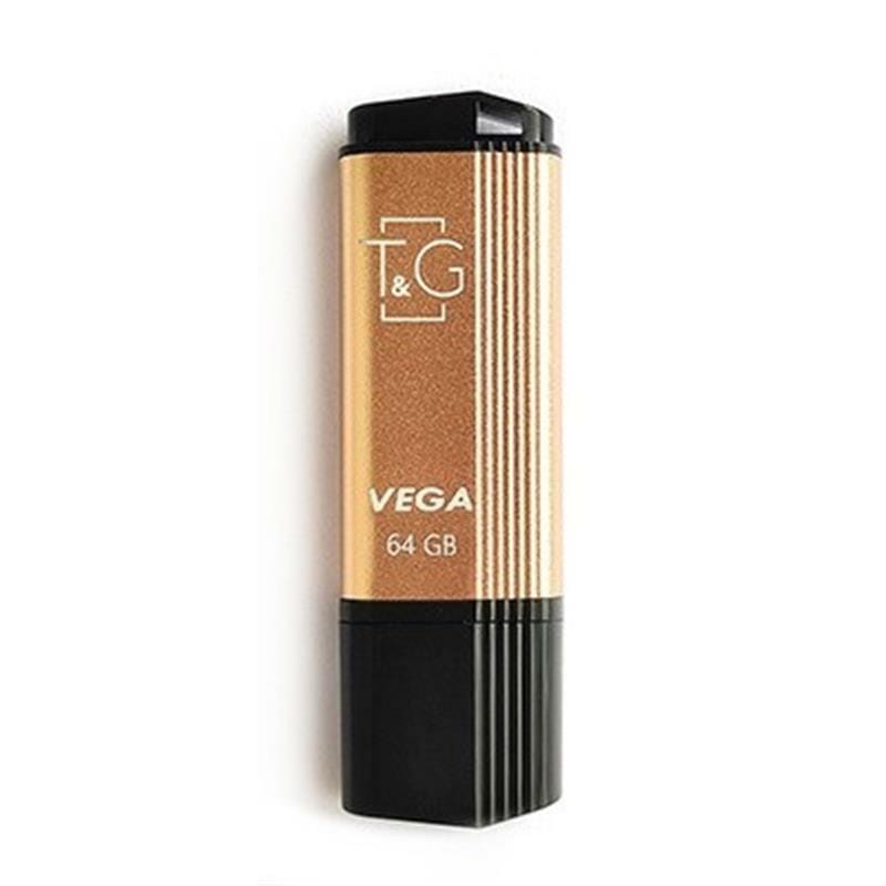 Флеш-накопичувач USB 64GB T&G 121 Vega Series Gold (TG121-64GBGD)