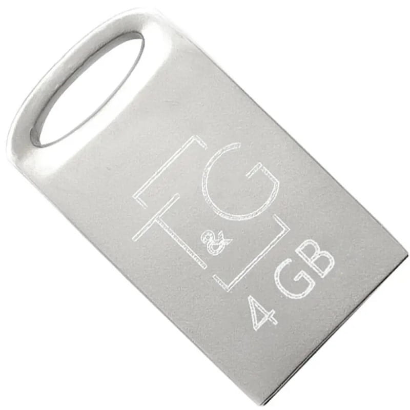 Флеш-накопичувач USB 4GB T&G 105 Metal Series Silver (TG105-4G)