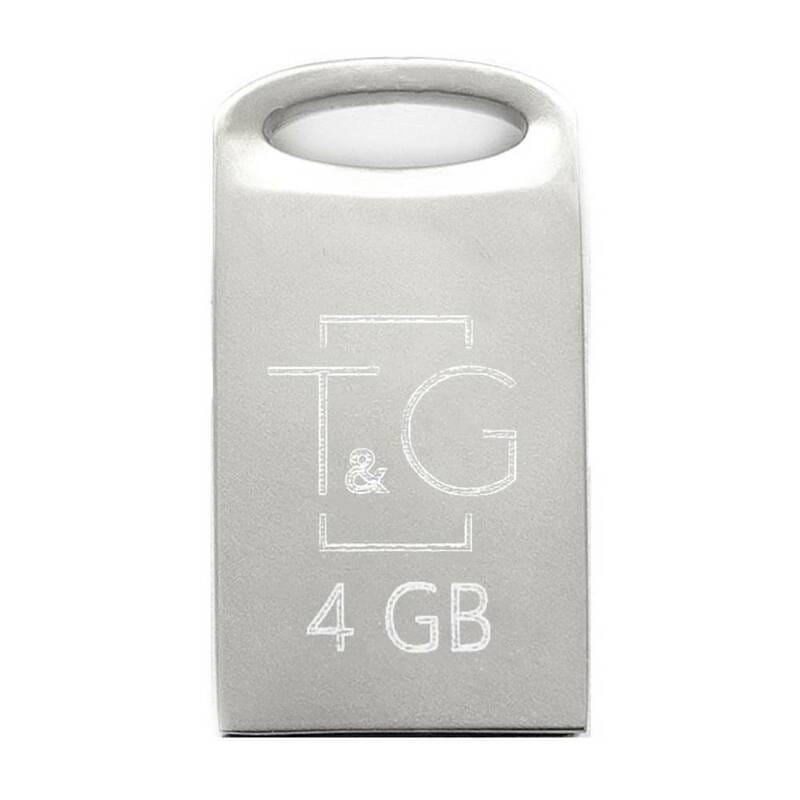 Флеш-накопичувач USB 4GB T&G 105 Metal Series Silver (TG105-4G)