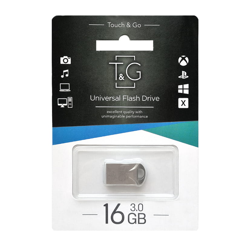 Флеш-накопитель USB3.0 16GB T&G 106 Metal Series Silver (TG106-16G3)