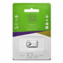 Флеш-накопичувач USB 32GB T&G 106 Metal Series Silver (TG106-32G)