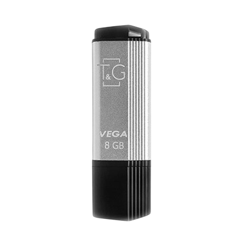 Флеш-накопичувач USB 8GB T&G 121 Vega Series Silver (TG121-8GBSL)