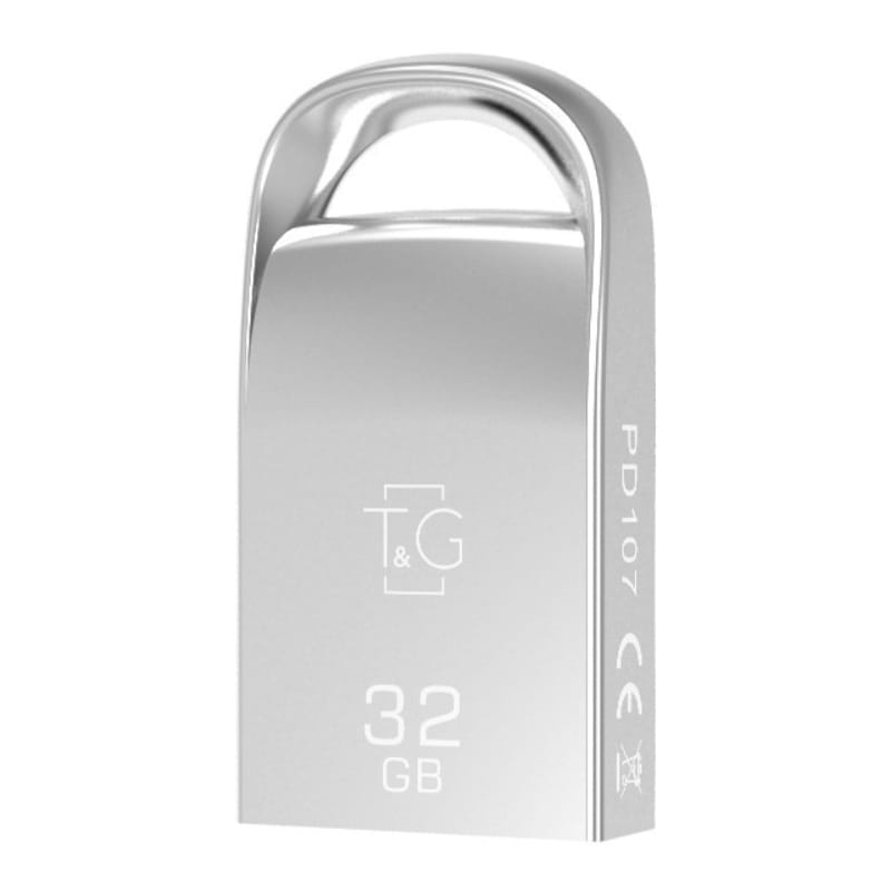 Флеш-накопитель USB 32GB T&G 107 Metal Series Silver (TG107-32G)