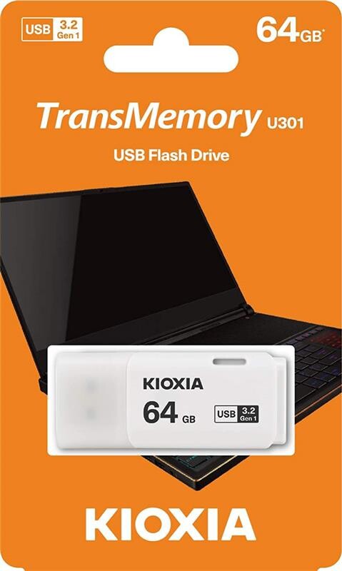 Флеш-накопитель USB3.2  64GB Kioxia TransMemory U301 White (LU301W064GG4)