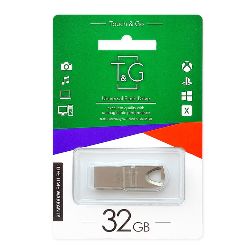 Флеш-накопитель USB 32GB T&G 117 Metal Series Silver (TG117SL-32G)