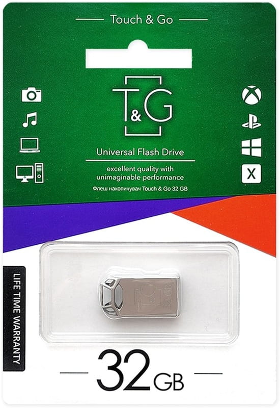 Флеш-накопичувач USB 32GB T&G 110 Metal Series Silver (TG110-32G)