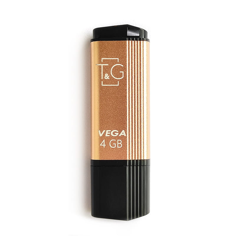 Флеш-накопичувач USB 4GB T&G 121 Vega Series Gold (TG121-4GBGD)