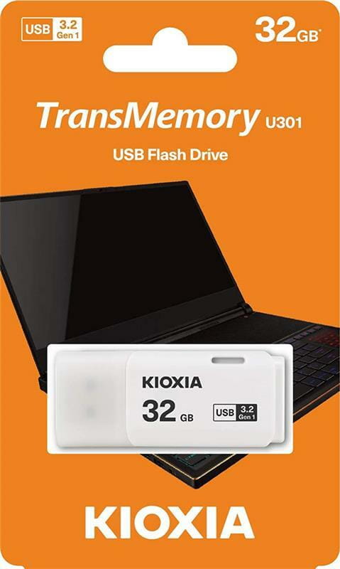 Флеш-накопитель USB3.2  32GB Kioxia TransMemory U301 White (LU301W032GG4)