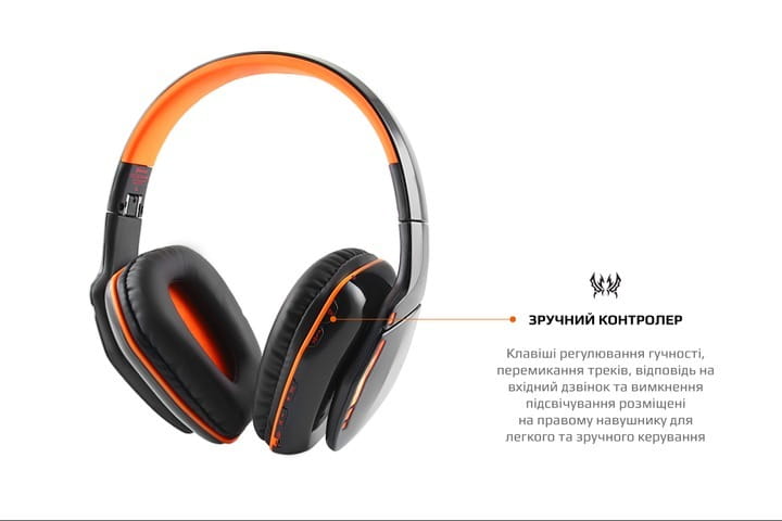 Bluetooth-гарнитура Kotion EACH B3506 Black/Orange (ktb3506bt)