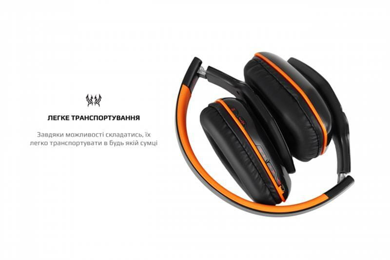 Bluetooth-гарнитура Kotion EACH B3506 Black/Orange (ktb3506bt)