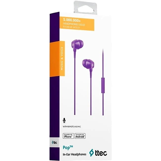 Гарнитура Ttec Pop Purple (2KMM13MR)