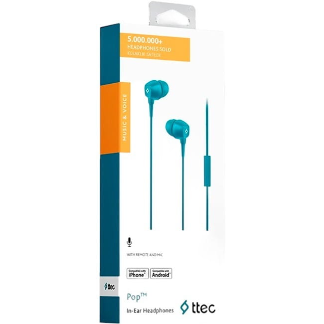 Гарнитура Ttec Pop Turquoise (2KMM13TZ)