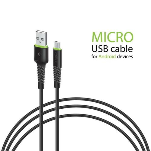Photos - Cable (video, audio, USB) Intaleo Кабель  CBFLEXM0 USB - micro USB , 0.2 м, Black ( (M/M)