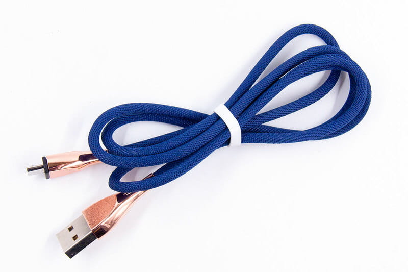 Кабель Dengos USB - microUSB (M/M) 1 м Dark Blue (NTK-M-SET-DBLUE)