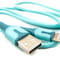 Фото - Кабель Dengos USB - Lightning (M/M), 1 м, Blue (PLS-L-IND-SOFT-BLUE) | click.ua