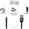 Фото - Кабель Intaleo CB0 USB - micro USB (M/M), 0.2 м, Black/Grey (1283126495632) | click.ua