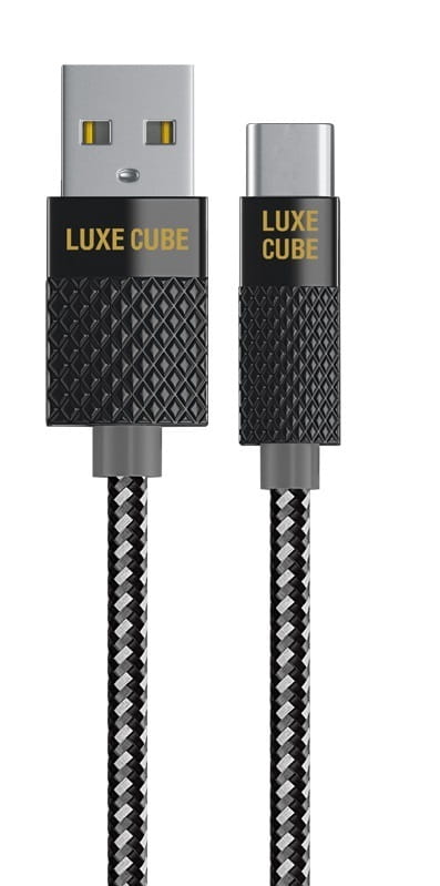 Кабель Luxe Cube Premium USB - USB Type-C (M/M), 1 м, серый (8889996899667)