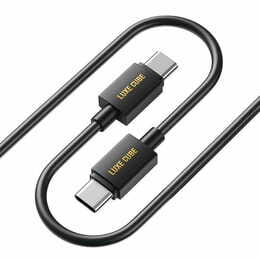 Кабель Luxe Cube USB Type-C - USB Type-C (M/M), 3 А, 1 м, черный (8886668686112)