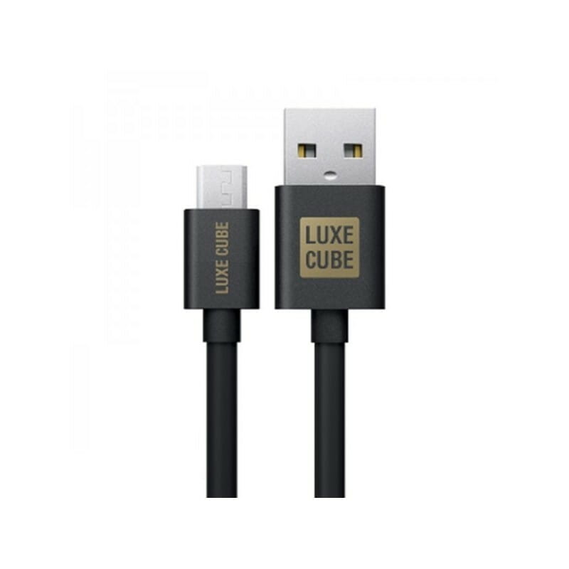 Кабель Luxe Cube USB Type-А - USB Type-C (M/M), 3 А, 1 м, черный (8886668686112)