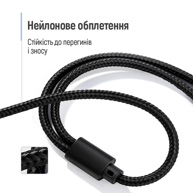 Адаптер ColorWay 3.5 мм - 2х3.5 мм (F/M), 1 м, Black (CW-AD-J2MJ)