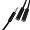 Фото - Адаптер ColorWay 3.5 мм - 2х3.5 мм (M/F), 0.28 м, Black (CW-AD-J2FJ) | click.ua