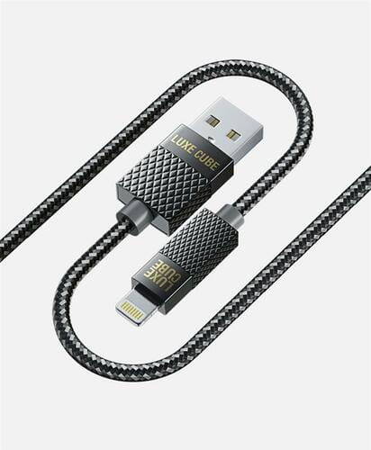 Photos - Cable (video, audio, USB) Luxe Cube Кабель  Premium USB - Lightning , 1 м, серый  (M/M)